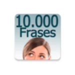 10.000 frases para status android application logo